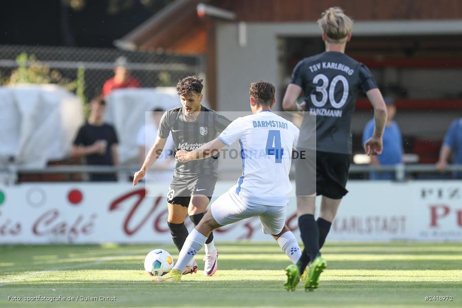 sport, action, TSV Karlburg, TSV, Sportgelände, SVD, SV Darmstadt 98 (U21), Landesfreundschaftsspiele, Karlburg, Hessenliga, HFV, Fussball, D98, Bayernliga Nord, BFV, 10.07.2024 - Bild-ID: 2418972