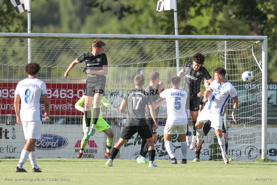 sport, action, TSV Karlburg, TSV, Sportgelände, SVD, SV Darmstadt 98 (U21), Landesfreundschaftsspiele, Karlburg, Hessenliga, HFV, Fussball, D98, Bayernliga Nord, BFV, 10.07.2024 - Bild-ID: 2418974