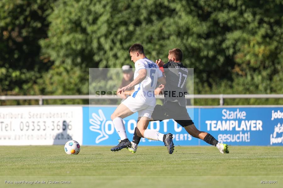 sport, action, TSV Karlburg, TSV, Sportgelände, SVD, SV Darmstadt 98 (U21), Landesfreundschaftsspiele, Karlburg, Hessenliga, HFV, Fussball, D98, Bayernliga Nord, BFV, 10.07.2024 - Bild-ID: 2418991