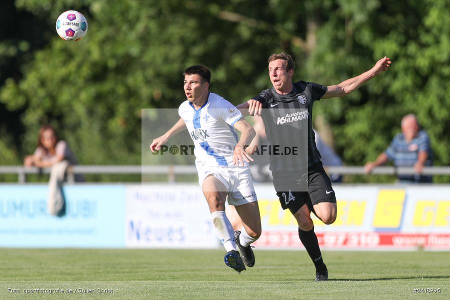 sport, action, TSV Karlburg, TSV, Sportgelände, SVD, SV Darmstadt 98 (U21), Landesfreundschaftsspiele, Karlburg, Hessenliga, HFV, Fussball, D98, Bayernliga Nord, BFV, 10.07.2024 - Bild-ID: 2418995