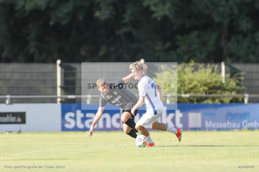 sport, action, TSV Karlburg, TSV, Sportgelände, SVD, SV Darmstadt 98 (U21), Landesfreundschaftsspiele, Karlburg, Hessenliga, HFV, Fussball, D98, Bayernliga Nord, BFV, 10.07.2024 - Bild-ID: 2418999