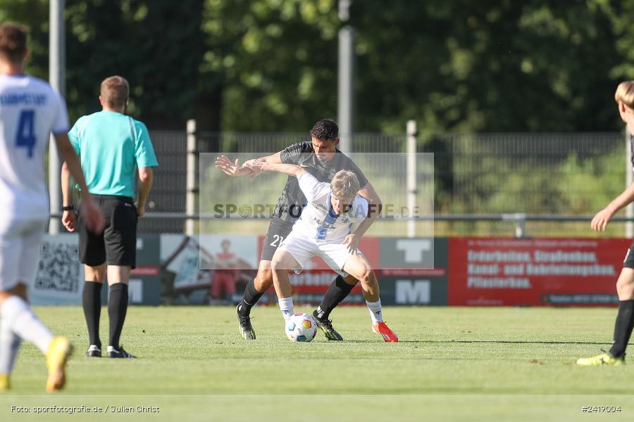 sport, action, TSV Karlburg, TSV, Sportgelände, SVD, SV Darmstadt 98 (U21), Landesfreundschaftsspiele, Karlburg, Hessenliga, HFV, Fussball, D98, Bayernliga Nord, BFV, 10.07.2024 - Bild-ID: 2419004