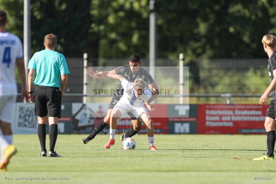 sport, action, TSV Karlburg, TSV, Sportgelände, SVD, SV Darmstadt 98 (U21), Landesfreundschaftsspiele, Karlburg, Hessenliga, HFV, Fussball, D98, Bayernliga Nord, BFV, 10.07.2024 - Bild-ID: 2419006