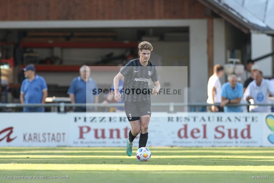 sport, action, TSV Karlburg, TSV, Sportgelände, SVD, SV Darmstadt 98 (U21), Landesfreundschaftsspiele, Karlburg, Hessenliga, HFV, Fussball, D98, Bayernliga Nord, BFV, 10.07.2024 - Bild-ID: 2419021