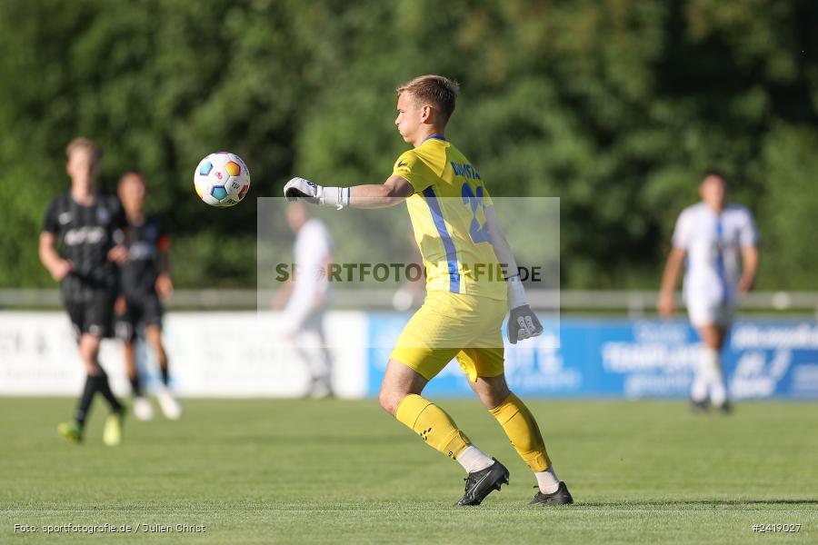 sport, action, TSV Karlburg, TSV, Sportgelände, SVD, SV Darmstadt 98 (U21), Landesfreundschaftsspiele, Karlburg, Hessenliga, HFV, Fussball, D98, Bayernliga Nord, BFV, 10.07.2024 - Bild-ID: 2419027