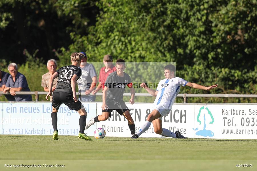 sport, action, TSV Karlburg, TSV, Sportgelände, SVD, SV Darmstadt 98 (U21), Landesfreundschaftsspiele, Karlburg, Hessenliga, HFV, Fussball, D98, Bayernliga Nord, BFV, 10.07.2024 - Bild-ID: 2419045 sport, action, TSV Karlburg, TSV, Sportgelände, SVD, SV Darmstadt 98 (U21), Landesfreundschaftsspiele, Karlburg, Hessenliga, HFV, Fussball, D98, Bayernliga Nord, BFV, 10.07.2024 - Bild-ID: 2419045