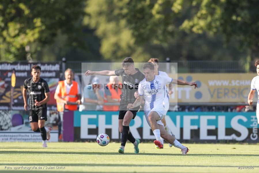 sport, action, TSV Karlburg, TSV, Sportgelände, SVD, SV Darmstadt 98 (U21), Landesfreundschaftsspiele, Karlburg, Hessenliga, HFV, Fussball, D98, Bayernliga Nord, BFV, 10.07.2024 - Bild-ID: 2419060