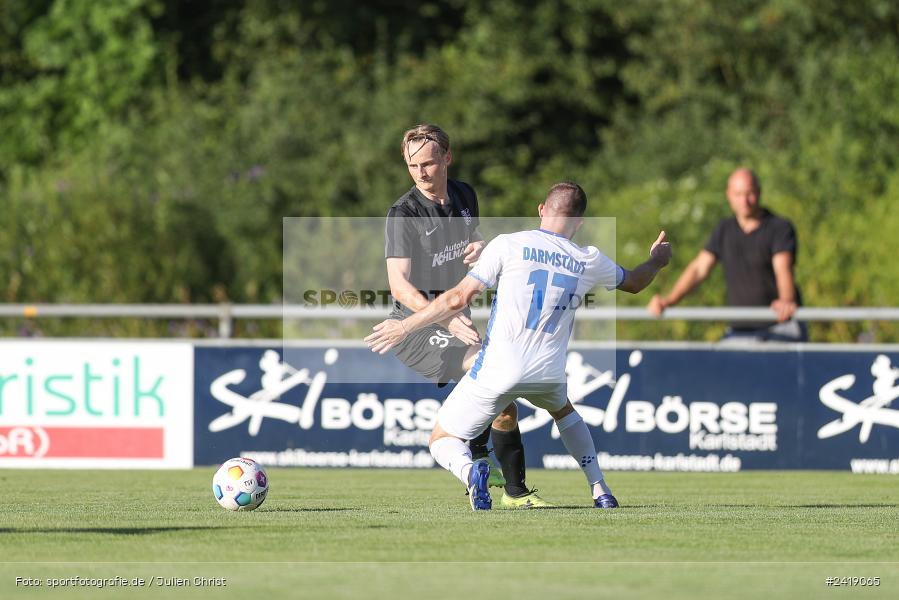 sport, action, TSV Karlburg, TSV, Sportgelände, SVD, SV Darmstadt 98 (U21), Landesfreundschaftsspiele, Karlburg, Hessenliga, HFV, Fussball, D98, Bayernliga Nord, BFV, 10.07.2024 - Bild-ID: 2419065 sport, action, TSV Karlburg, TSV, Sportgelände, SVD, SV Darmstadt 98 (U21), Landesfreundschaftsspiele, Karlburg, Hessenliga, HFV, Fussball, D98, Bayernliga Nord, BFV, 10.07.2024 - Bild-ID: 2419065