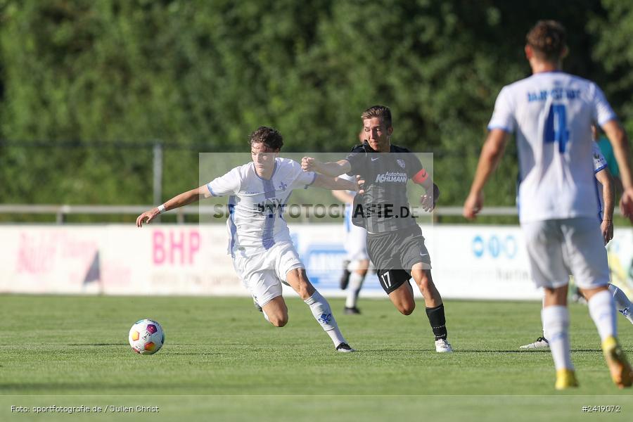 sport, action, TSV Karlburg, TSV, Sportgelände, SVD, SV Darmstadt 98 (U21), Landesfreundschaftsspiele, Karlburg, Hessenliga, HFV, Fussball, D98, Bayernliga Nord, BFV, 10.07.2024 - Bild-ID: 2419072 sport, action, TSV Karlburg, TSV, Sportgelände, SVD, SV Darmstadt 98 (U21), Landesfreundschaftsspiele, Karlburg, Hessenliga, HFV, Fussball, D98, Bayernliga Nord, BFV, 10.07.2024 - Bild-ID: 2419072