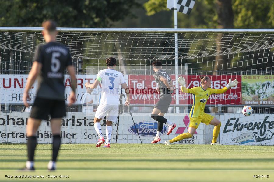 sport, action, TSV Karlburg, TSV, Sportgelände, SVD, SV Darmstadt 98 (U21), Landesfreundschaftsspiele, Karlburg, Hessenliga, HFV, Fussball, D98, Bayernliga Nord, BFV, 10.07.2024 - Bild-ID: 2419113 sport, action, TSV Karlburg, TSV, Sportgelände, SVD, SV Darmstadt 98 (U21), Landesfreundschaftsspiele, Karlburg, Hessenliga, HFV, Fussball, D98, Bayernliga Nord, BFV, 10.07.2024 - Bild-ID: 2419113