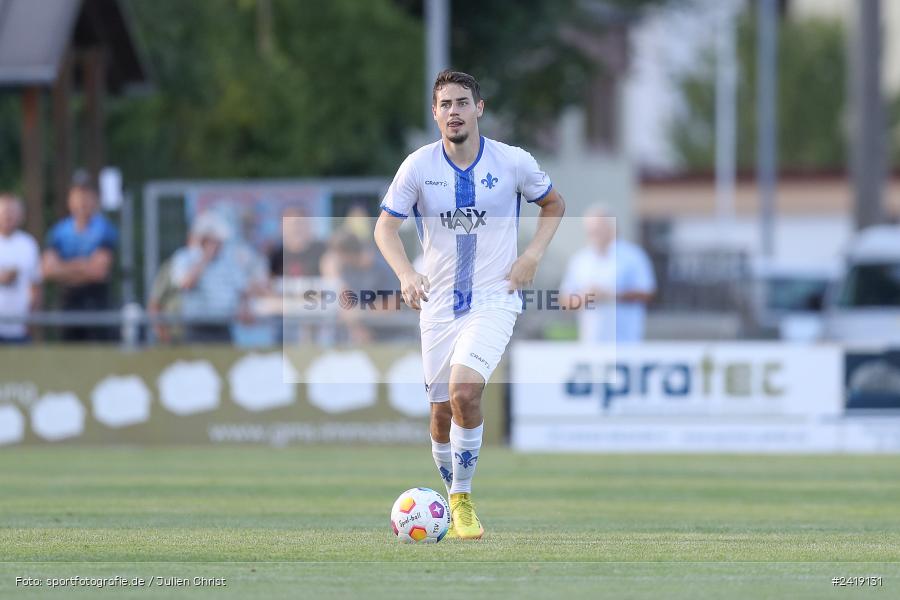 sport, action, TSV Karlburg, TSV, Sportgelände, SVD, SV Darmstadt 98 (U21), Landesfreundschaftsspiele, Karlburg, Hessenliga, HFV, Fussball, D98, Bayernliga Nord, BFV, 10.07.2024 - Bild-ID: 2419131