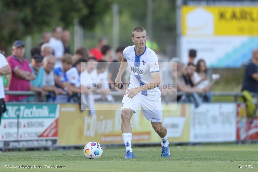 sport, action, TSV Karlburg, TSV, Sportgelände, SVD, SV Darmstadt 98 (U21), Landesfreundschaftsspiele, Karlburg, Hessenliga, HFV, Fussball, D98, Bayernliga Nord, BFV, 10.07.2024 - Bild-ID: 2419132