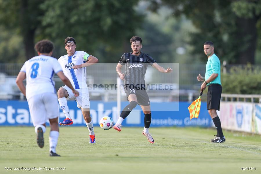 sport, action, TSV Karlburg, TSV, Sportgelände, SVD, SV Darmstadt 98 (U21), Landesfreundschaftsspiele, Karlburg, Hessenliga, HFV, Fussball, D98, Bayernliga Nord, BFV, 10.07.2024 - Bild-ID: 2419141