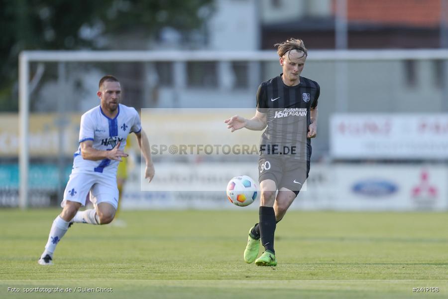 sport, action, TSV Karlburg, TSV, Sportgelände, SVD, SV Darmstadt 98 (U21), Landesfreundschaftsspiele, Karlburg, Hessenliga, HFV, Fussball, D98, Bayernliga Nord, BFV, 10.07.2024 - Bild-ID: 2419158