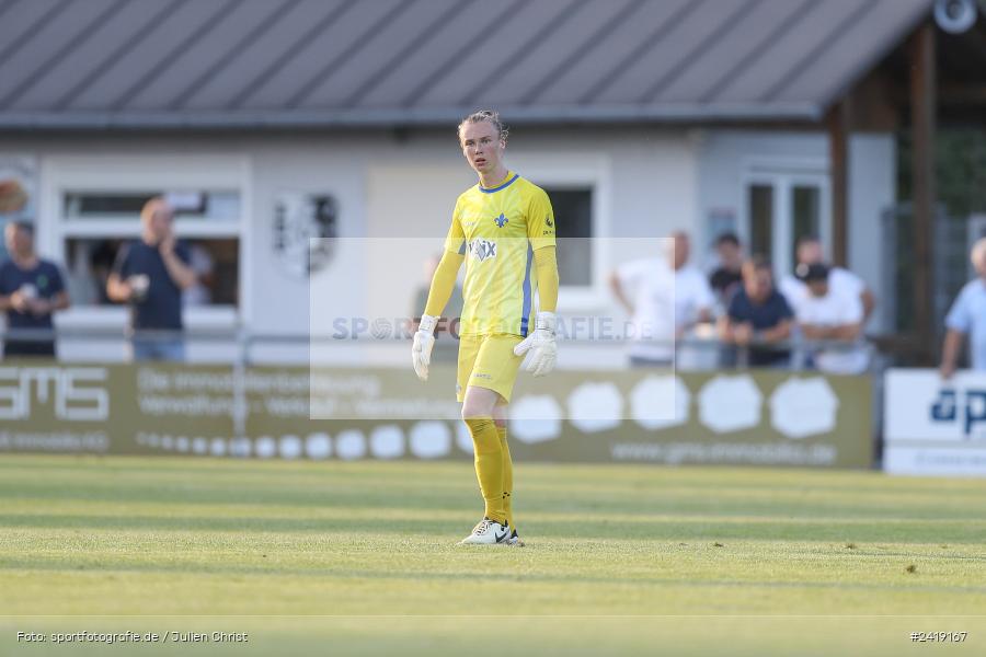 sport, action, TSV Karlburg, TSV, Sportgelände, SVD, SV Darmstadt 98 (U21), Landesfreundschaftsspiele, Karlburg, Hessenliga, HFV, Fussball, D98, Bayernliga Nord, BFV, 10.07.2024 - Bild-ID: 2419167