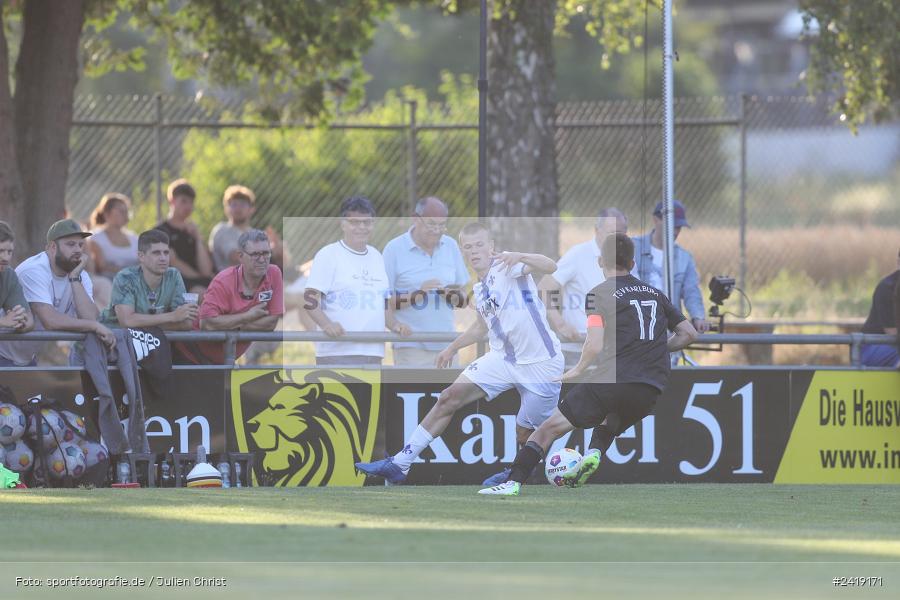 sport, action, TSV Karlburg, TSV, Sportgelände, SVD, SV Darmstadt 98 (U21), Landesfreundschaftsspiele, Karlburg, Hessenliga, HFV, Fussball, D98, Bayernliga Nord, BFV, 10.07.2024 - Bild-ID: 2419171