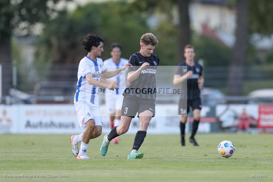 sport, action, TSV Karlburg, TSV, Sportgelände, SVD, SV Darmstadt 98 (U21), Landesfreundschaftsspiele, Karlburg, Hessenliga, HFV, Fussball, D98, Bayernliga Nord, BFV, 10.07.2024 - Bild-ID: 2419195