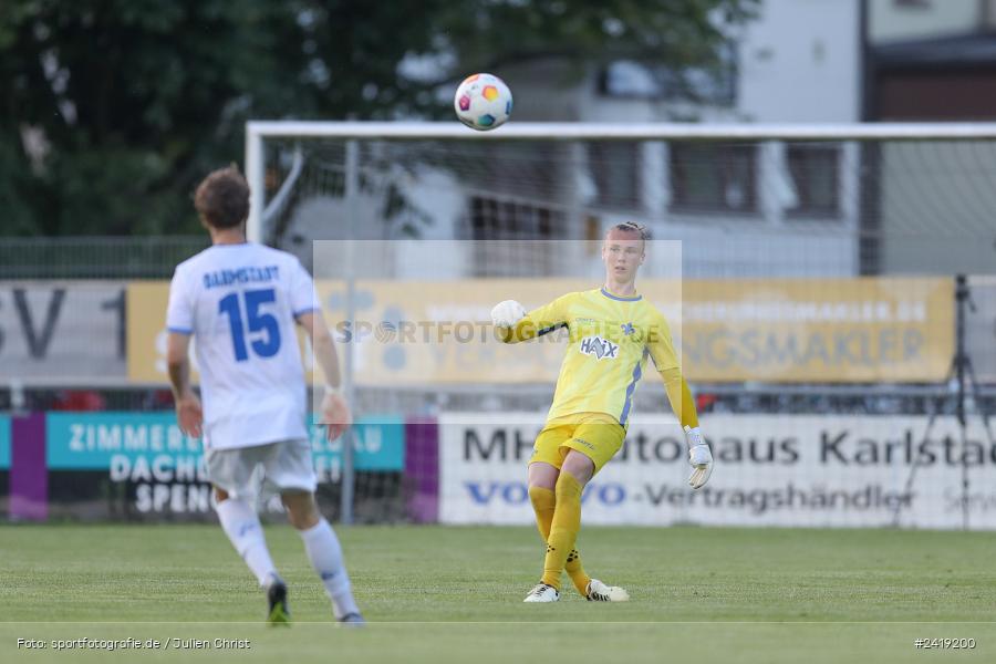 sport, action, TSV Karlburg, TSV, Sportgelände, SVD, SV Darmstadt 98 (U21), Landesfreundschaftsspiele, Karlburg, Hessenliga, HFV, Fussball, D98, Bayernliga Nord, BFV, 10.07.2024 - Bild-ID: 2419200