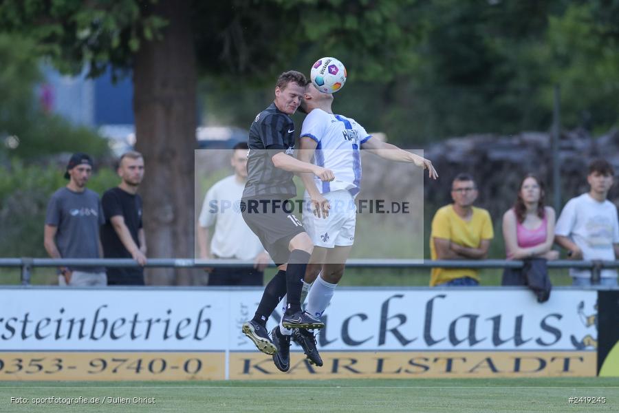 sport, action, TSV Karlburg, TSV, Sportgelände, SVD, SV Darmstadt 98 (U21), Landesfreundschaftsspiele, Karlburg, Hessenliga, HFV, Fussball, D98, Bayernliga Nord, BFV, 10.07.2024 - Bild-ID: 2419245