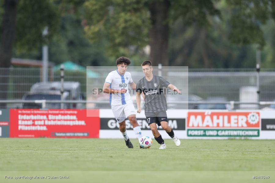 sport, action, TSV Karlburg, TSV, Sportgelände, SVD, SV Darmstadt 98 (U21), Landesfreundschaftsspiele, Karlburg, Hessenliga, HFV, Fussball, D98, Bayernliga Nord, BFV, 10.07.2024 - Bild-ID: 2419269