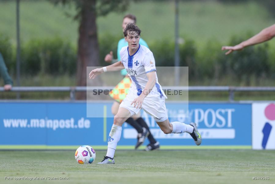 sport, action, TSV Karlburg, TSV, Sportgelände, SVD, SV Darmstadt 98 (U21), Landesfreundschaftsspiele, Karlburg, Hessenliga, HFV, Fussball, D98, Bayernliga Nord, BFV, 10.07.2024 - Bild-ID: 2419283