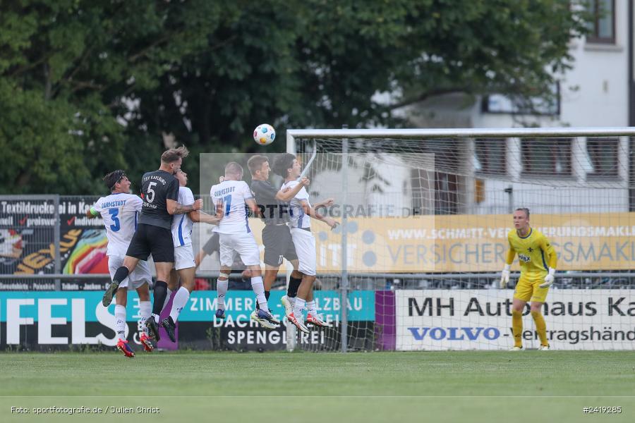 sport, action, TSV Karlburg, TSV, Sportgelände, SVD, SV Darmstadt 98 (U21), Landesfreundschaftsspiele, Karlburg, Hessenliga, HFV, Fussball, D98, Bayernliga Nord, BFV, 10.07.2024 - Bild-ID: 2419285