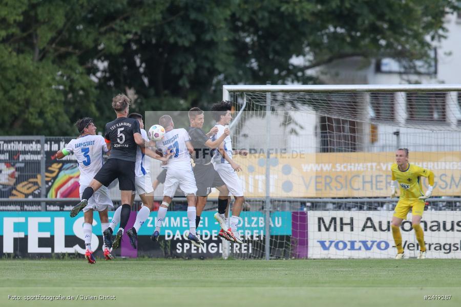 sport, action, TSV Karlburg, TSV, Sportgelände, SVD, SV Darmstadt 98 (U21), Landesfreundschaftsspiele, Karlburg, Hessenliga, HFV, Fussball, D98, Bayernliga Nord, BFV, 10.07.2024 - Bild-ID: 2419287 sport, action, TSV Karlburg, TSV, Sportgelände, SVD, SV Darmstadt 98 (U21), Landesfreundschaftsspiele, Karlburg, Hessenliga, HFV, Fussball, D98, Bayernliga Nord, BFV, 10.07.2024 - Bild-ID: 2419287