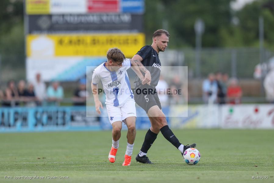 sport, action, TSV Karlburg, TSV, Sportgelände, SVD, SV Darmstadt 98 (U21), Landesfreundschaftsspiele, Karlburg, Hessenliga, HFV, Fussball, D98, Bayernliga Nord, BFV, 10.07.2024 - Bild-ID: 2419292