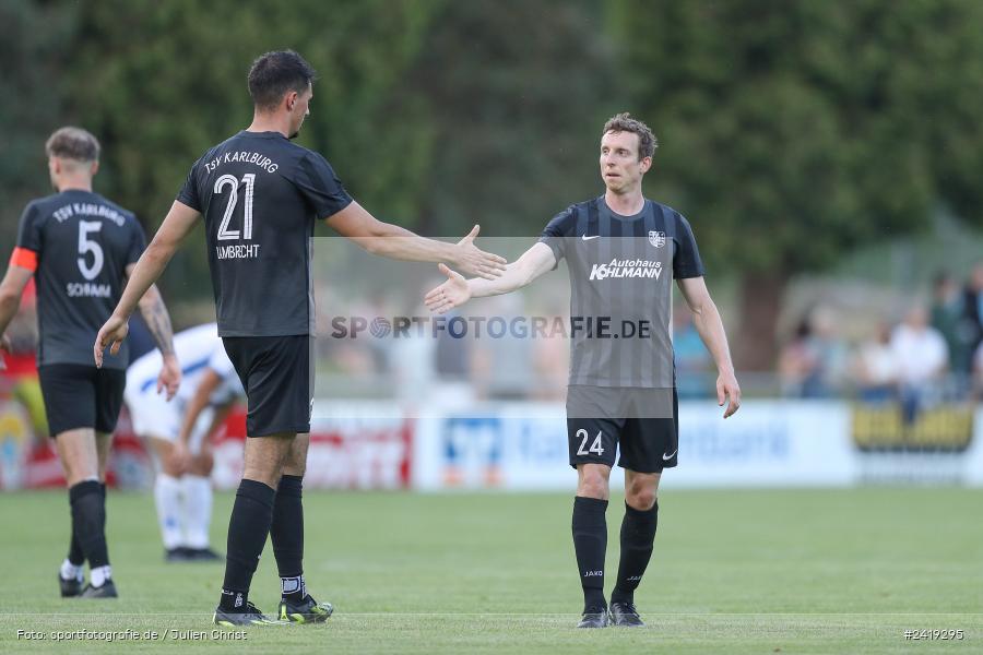 sport, action, TSV Karlburg, TSV, Sportgelände, SVD, SV Darmstadt 98 (U21), Landesfreundschaftsspiele, Karlburg, Hessenliga, HFV, Fussball, D98, Bayernliga Nord, BFV, 10.07.2024 - Bild-ID: 2419295