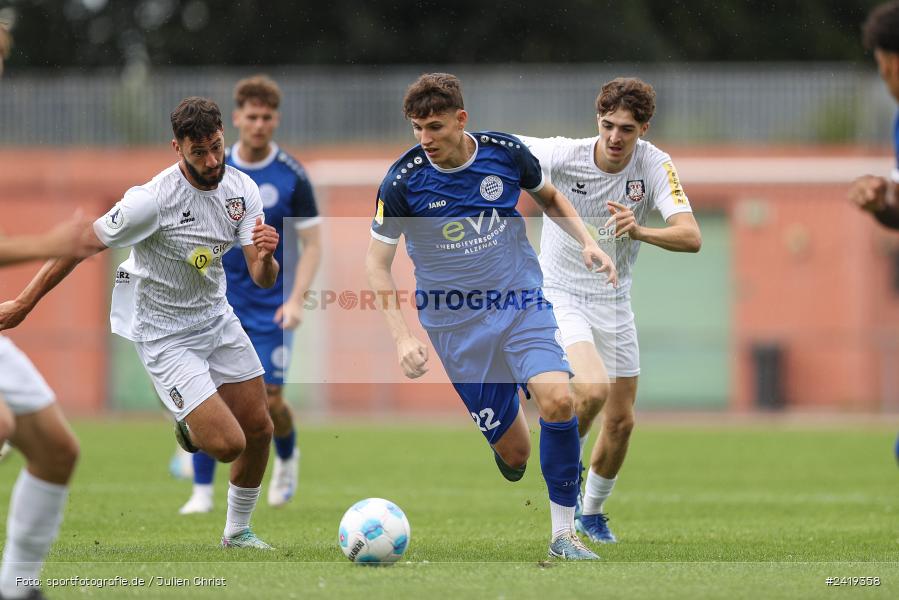 sport, action, Sportgeläde, Regionalliga Südwest, Hessenliga, HFV, Fussball, FSV Frankfurt, FSV, FCB, FC Bayern Alzenau, Alzenau, 13.07.2024 - Bild-ID: 2419358