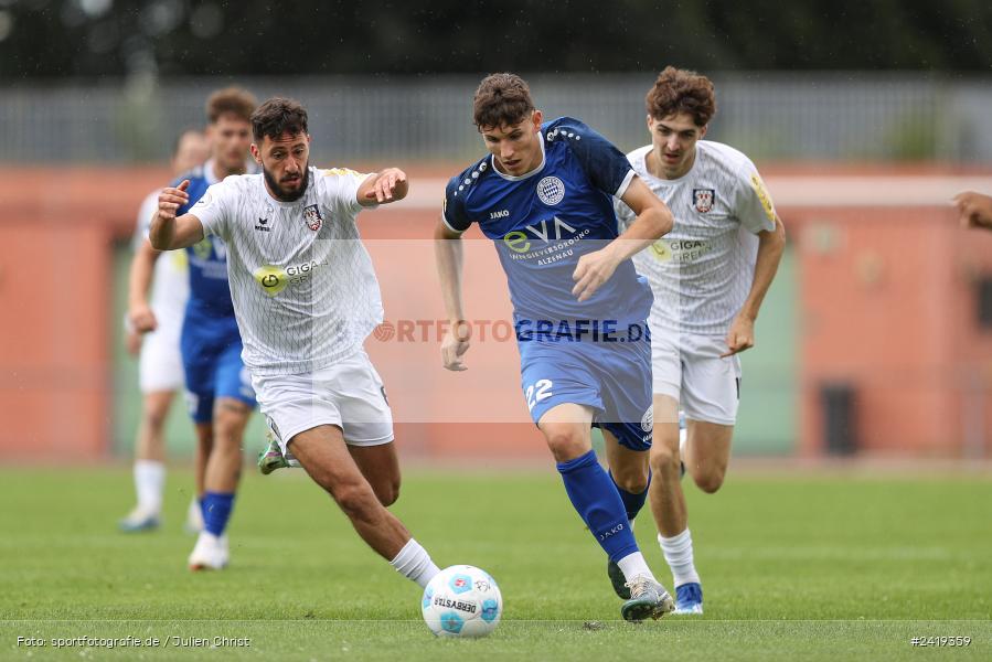 sport, action, Sportgeläde, Regionalliga Südwest, Hessenliga, HFV, Fussball, FSV Frankfurt, FSV, FCB, FC Bayern Alzenau, Alzenau, 13.07.2024 - Bild-ID: 2419359