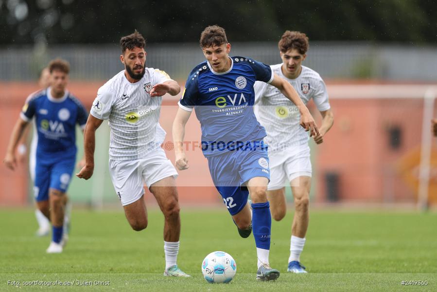 sport, action, Sportgeläde, Regionalliga Südwest, Hessenliga, HFV, Fussball, FSV Frankfurt, FSV, FCB, FC Bayern Alzenau, Alzenau, 13.07.2024 - Bild-ID: 2419360