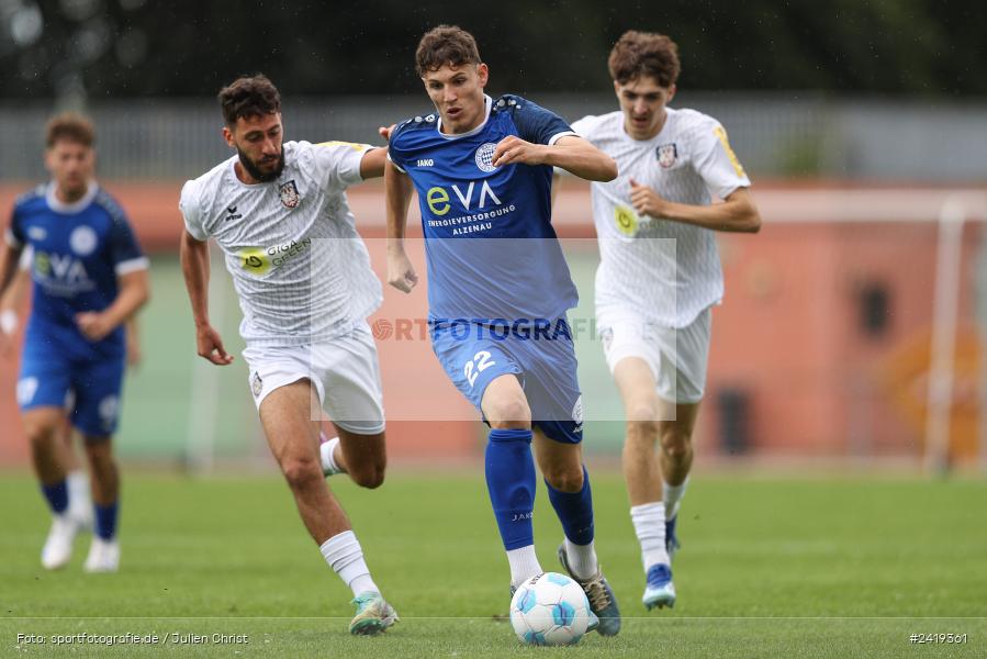 sport, action, Sportgeläde, Regionalliga Südwest, Hessenliga, HFV, Fussball, FSV Frankfurt, FSV, FCB, FC Bayern Alzenau, Alzenau, 13.07.2024 - Bild-ID: 2419361