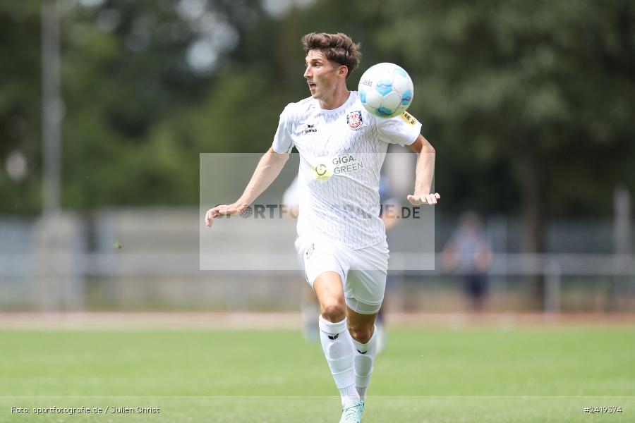 sport, action, Sportgeläde, Regionalliga Südwest, Hessenliga, HFV, Fussball, FSV Frankfurt, FSV, FCB, FC Bayern Alzenau, Alzenau, 13.07.2024 - Bild-ID: 2419374 sport, action, Sportgeläde, Regionalliga Südwest, Hessenliga, HFV, Fussball, FSV Frankfurt, FSV, FCB, FC Bayern Alzenau, Alzenau, 13.07.2024 - Bild-ID: 2419374