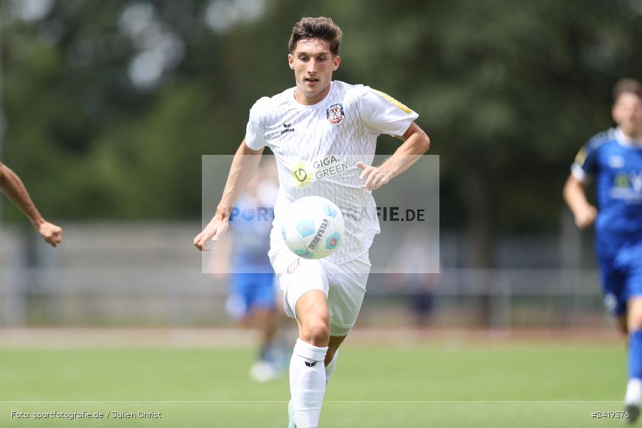 sport, action, Sportgeläde, Regionalliga Südwest, Hessenliga, HFV, Fussball, FSV Frankfurt, FSV, FCB, FC Bayern Alzenau, Alzenau, 13.07.2024 - Bild-ID: 2419376 sport, action, Sportgeläde, Regionalliga Südwest, Hessenliga, HFV, Fussball, FSV Frankfurt, FSV, FCB, FC Bayern Alzenau, Alzenau, 13.07.2024 - Bild-ID: 2419376