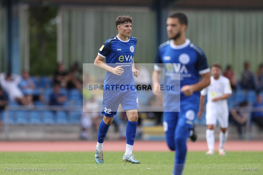 sport, action, Sportgeläde, Regionalliga Südwest, Hessenliga, HFV, Fussball, FSV Frankfurt, FSV, FCB, FC Bayern Alzenau, Alzenau, 13.07.2024 - Bild-ID: 2419387