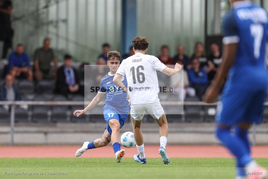 sport, action, Sportgeläde, Regionalliga Südwest, Hessenliga, HFV, Fussball, FSV Frankfurt, FSV, FCB, FC Bayern Alzenau, Alzenau, 13.07.2024 - Bild-ID: 2419397