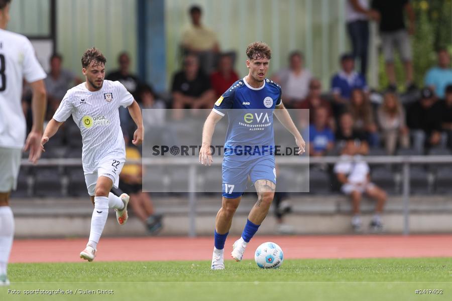 sport, action, Sportgeläde, Regionalliga Südwest, Hessenliga, HFV, Fussball, FSV Frankfurt, FSV, FCB, FC Bayern Alzenau, Alzenau, 13.07.2024 - Bild-ID: 2419402