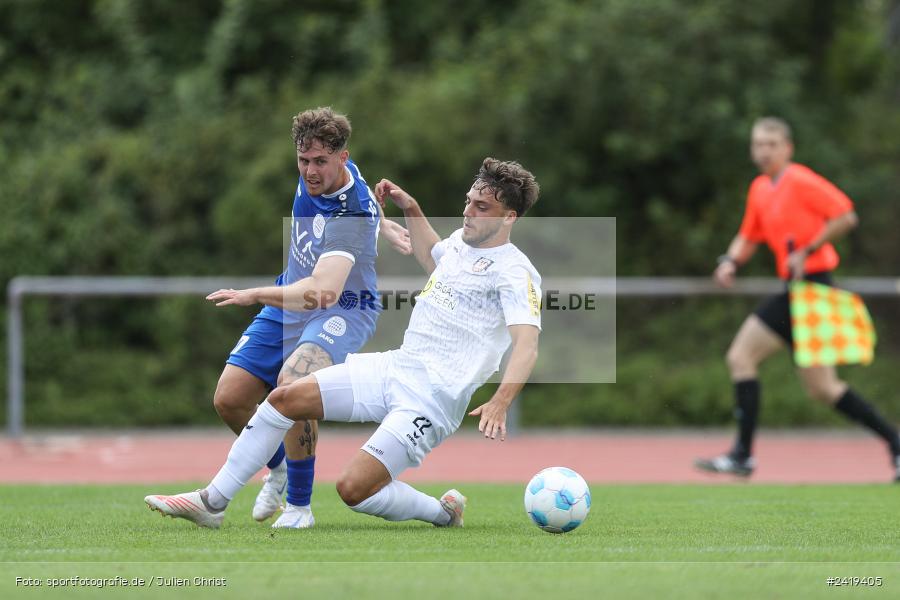 sport, action, Sportgeläde, Regionalliga Südwest, Hessenliga, HFV, Fussball, FSV Frankfurt, FSV, FCB, FC Bayern Alzenau, Alzenau, 13.07.2024 - Bild-ID: 2419405