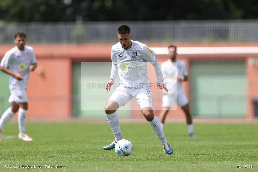 sport, action, Sportgeläde, Regionalliga Südwest, Hessenliga, HFV, Fussball, FSV Frankfurt, FSV, FCB, FC Bayern Alzenau, Alzenau, 13.07.2024 - Bild-ID: 2419408