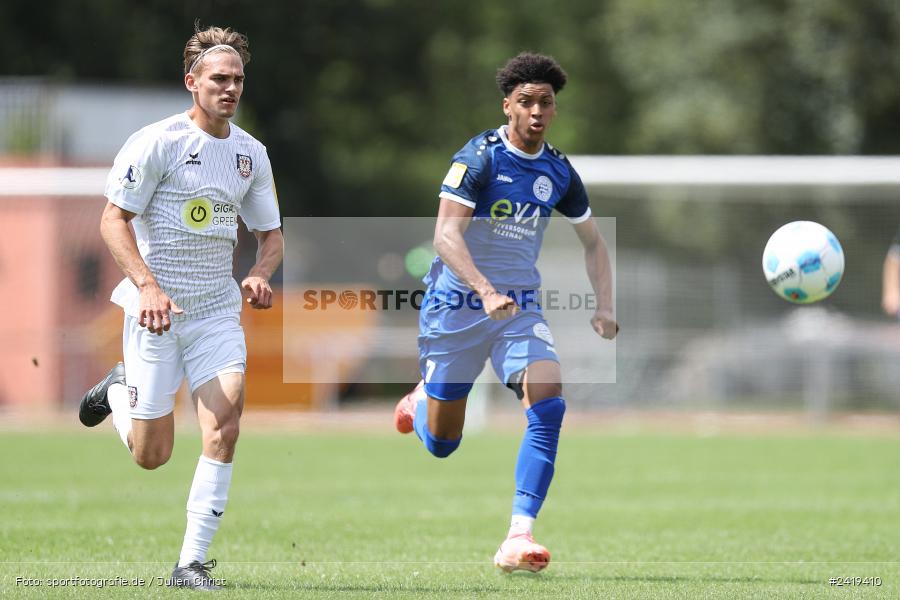 sport, action, Sportgeläde, Regionalliga Südwest, Hessenliga, HFV, Fussball, FSV Frankfurt, FSV, FCB, FC Bayern Alzenau, Alzenau, 13.07.2024 - Bild-ID: 2419410