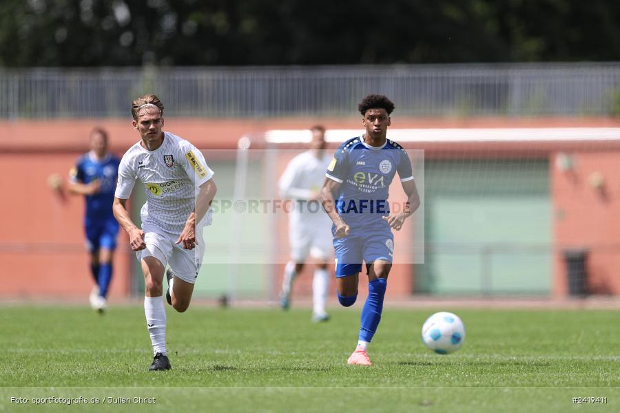 sport, action, Sportgeläde, Regionalliga Südwest, Hessenliga, HFV, Fussball, FSV Frankfurt, FSV, FCB, FC Bayern Alzenau, Alzenau, 13.07.2024 - Bild-ID: 2419411