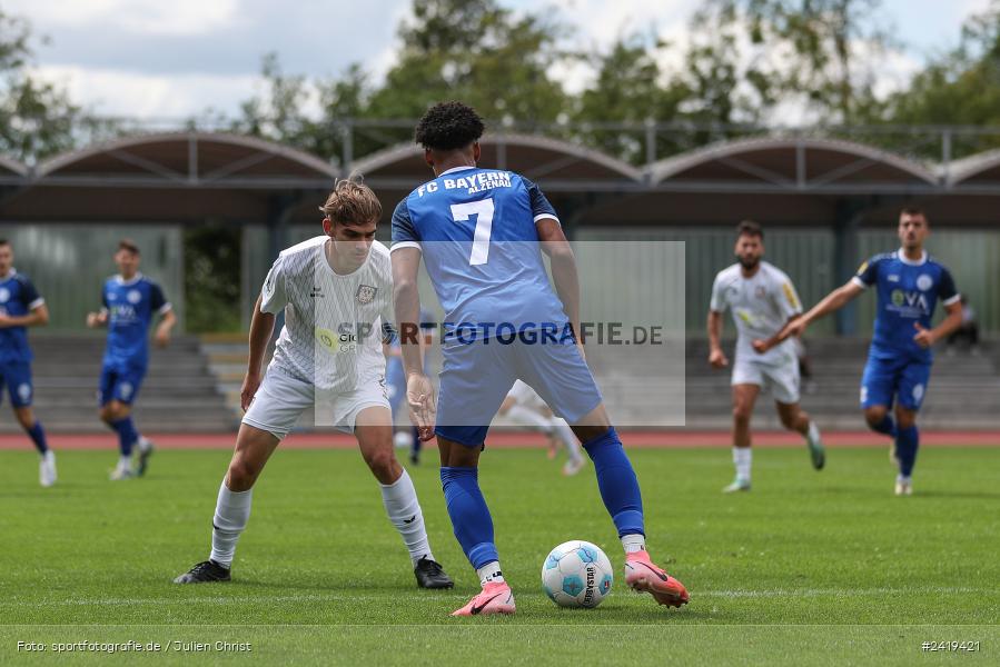 sport, action, Sportgeläde, Regionalliga Südwest, Hessenliga, HFV, Fussball, FSV Frankfurt, FSV, FCB, FC Bayern Alzenau, Alzenau, 13.07.2024 - Bild-ID: 2419421