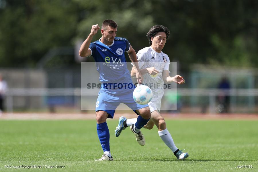 sport, action, Sportgeläde, Regionalliga Südwest, Hessenliga, HFV, Fussball, FSV Frankfurt, FSV, FCB, FC Bayern Alzenau, Alzenau, 13.07.2024 - Bild-ID: 2419433