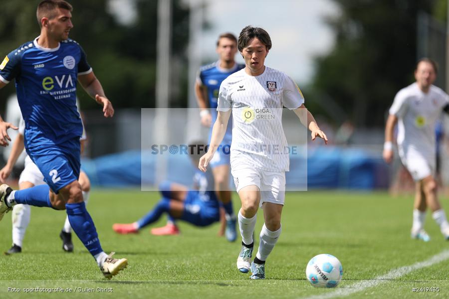 sport, action, Sportgeläde, Regionalliga Südwest, Hessenliga, HFV, Fussball, FSV Frankfurt, FSV, FCB, FC Bayern Alzenau, Alzenau, 13.07.2024 - Bild-ID: 2419435