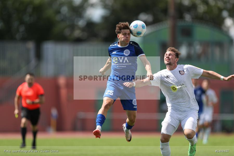sport, action, Sportgeläde, Regionalliga Südwest, Hessenliga, HFV, Fussball, FSV Frankfurt, FSV, FCB, FC Bayern Alzenau, Alzenau, 13.07.2024 - Bild-ID: 2419437