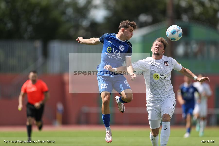 sport, action, Sportgeläde, Regionalliga Südwest, Hessenliga, HFV, Fussball, FSV Frankfurt, FSV, FCB, FC Bayern Alzenau, Alzenau, 13.07.2024 - Bild-ID: 2419438
