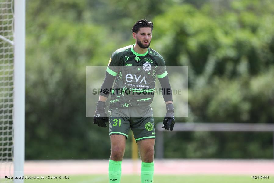 sport, action, Sportgeläde, Regionalliga Südwest, Hessenliga, HFV, Fussball, FSV Frankfurt, FSV, FCB, FC Bayern Alzenau, Alzenau, 13.07.2024 - Bild-ID: 2419441
