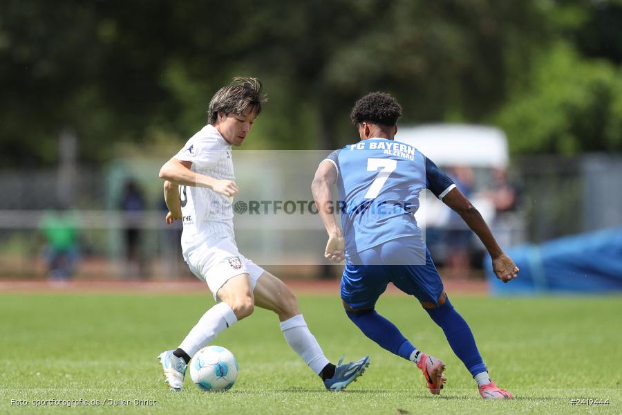 sport, action, Sportgeläde, Regionalliga Südwest, Hessenliga, HFV, Fussball, FSV Frankfurt, FSV, FCB, FC Bayern Alzenau, Alzenau, 13.07.2024 - Bild-ID: 2419444