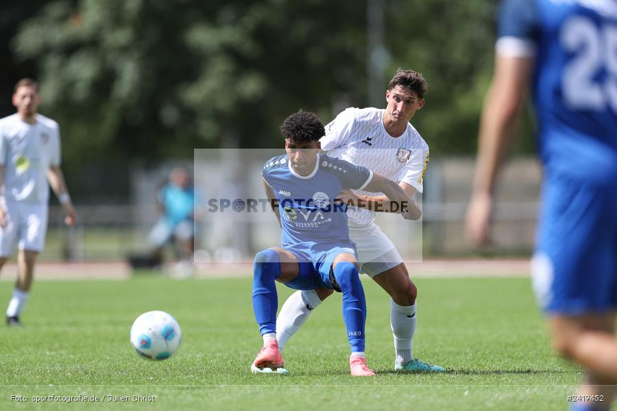 sport, action, Sportgeläde, Regionalliga Südwest, Hessenliga, HFV, Fussball, FSV Frankfurt, FSV, FCB, FC Bayern Alzenau, Alzenau, 13.07.2024 - Bild-ID: 2419452